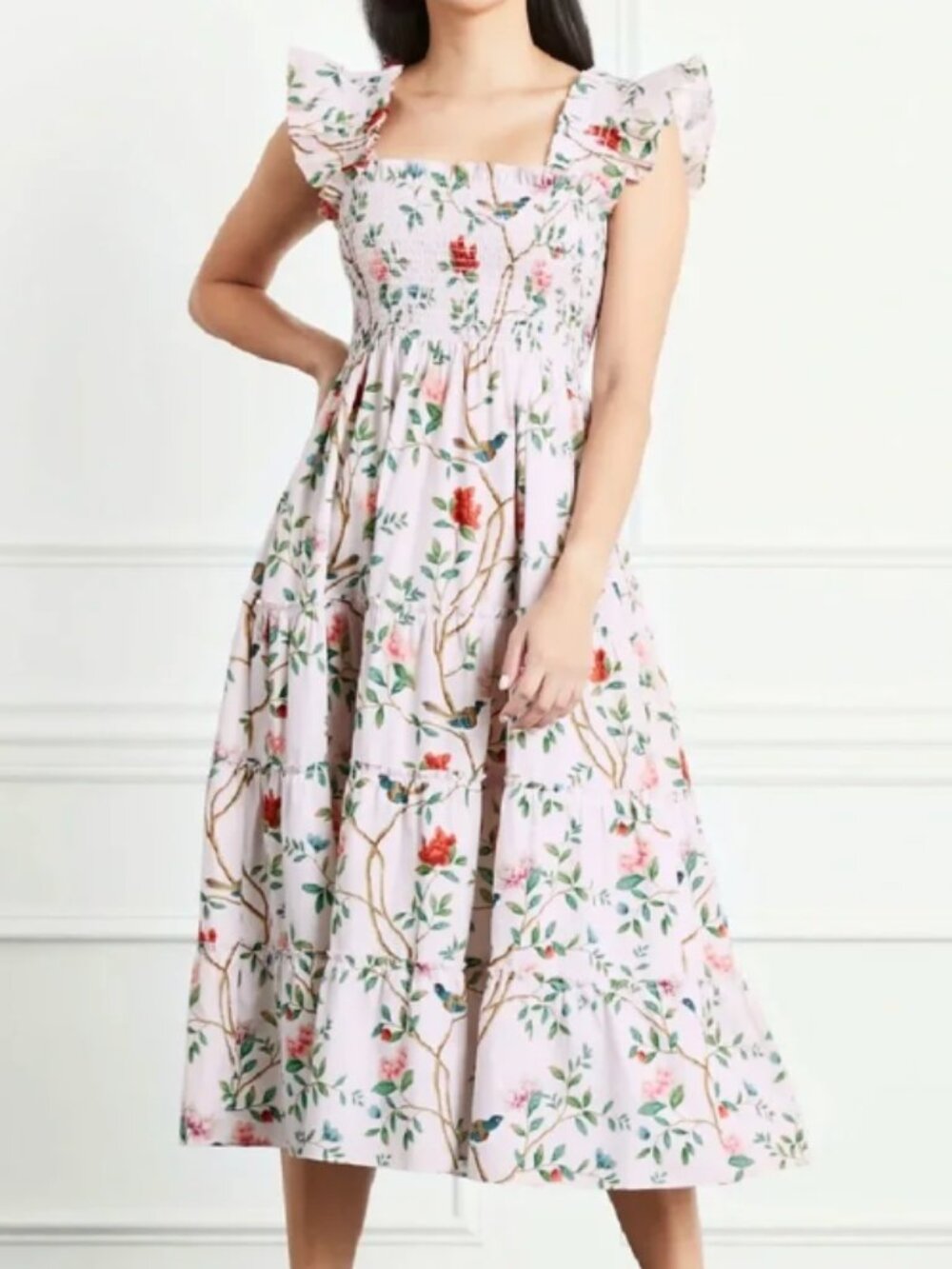 Hill House x Diane Hill Ellie Limited Edition Floral Midi A-Line Nap Dress